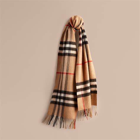 the classic check cashmere scarf burberry|Burberry Check cashmere scarf sale.